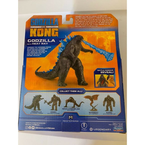 New Monsterverse GODZILLA VS KONG Figure GODZILLA w/ heat ray Action Figure toyP - Picture 7 of 7